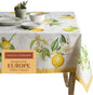 Maison d' Hermine Table Cloth Rectangle Table 100% Cotton 60 x 90 Inches Tablecloth Reusable Decorative for Dining Room Farmhouse Home Valentines Day Decorations Spring Summer - Limoncello