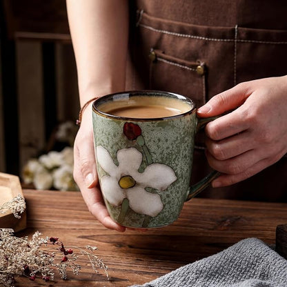 Maxdot 12oz Ceramic Coffee Mugs, Glazing Process Coffee Cup - Image 4