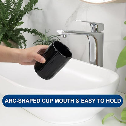 Bathroom Tumbler Cup Ceramic 12.6oz Reusable Toothbrush Cup 375ml, Toothbrush - Image 6