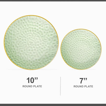 PLASTICPRO 128 Piece Combo Plates Set includes 64-7'' inch Plates & 64-10'' - Image 4