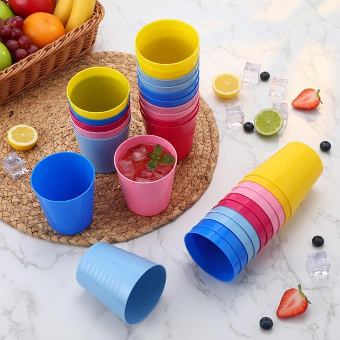 Eccliy 36 Pcs Kids Cups Bulk, 8 oz Plastic Toddler Drinking Cups Unbreakable - Image 3