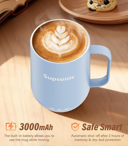 Supsonic - 16oz Self Heating Coffee Mug, Smart Heated Coffee Mug Faster - Image 3