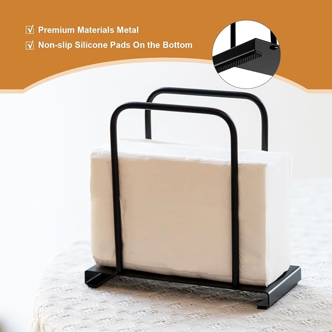 Napkin Holder for Table, Modern Standing Napkin Holders for Kitchen Dining | - Image 4