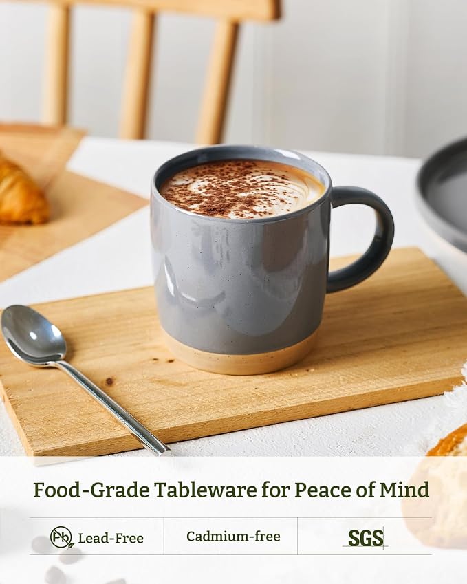 famiware Coffee Mugs for 8, 13 oz Mug Set, Drinking Cup - Image 2