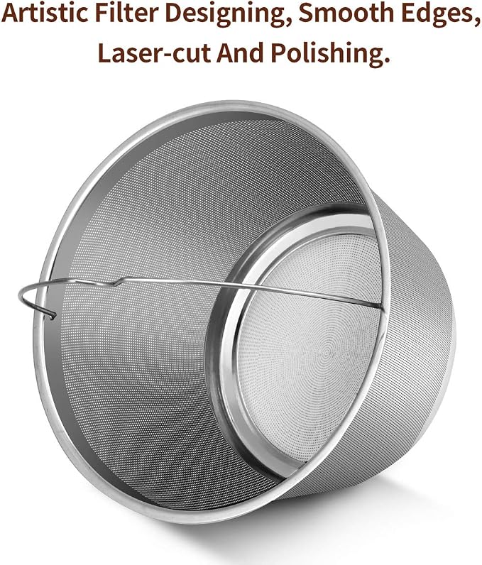 Reusable Stainless Steel Basket Coffee Filters, Fits Mr Coffee 4~5 Cup | 304 - Image 4