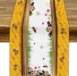 Watercolor Honeycomb Table Runner, Farmhouse Spring Summer Autumn Fall Floral by JanJCurt