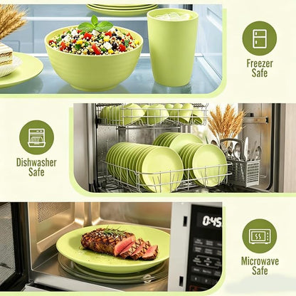 Wheat Straw Dinnerware Set 40-Piece Service - Image 6