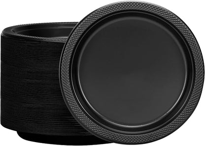 Hanna K. Signature Black Plastic Plates 9 Inch - Image 6