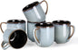 LERATIO Ceramic Coffee Mugs Set of 6, 12oz Handmade Coffee Mugs Set | Large by LeRatio