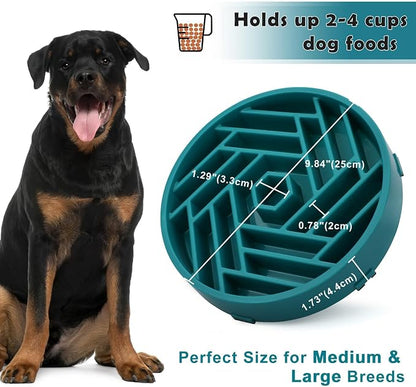 TOBYTO Slow Feeder Dog Bowls Large Medium Breed, Anti-Choking Slow Eating Dog - Image 5