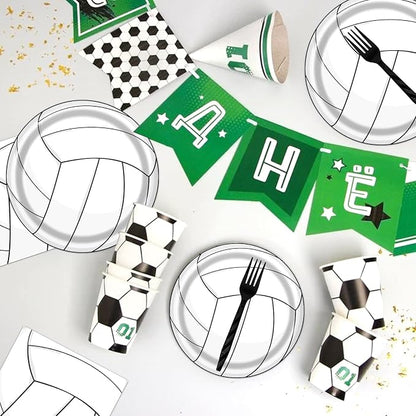 Rakuto Volleyball Party Tableware Decorations, Sports Theme Birthday Baby - Image 5