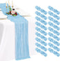 18 Pack Cheesecloth Table Runner 10FT Baby Blue Table Runner Light Blue Boho by Showgeous