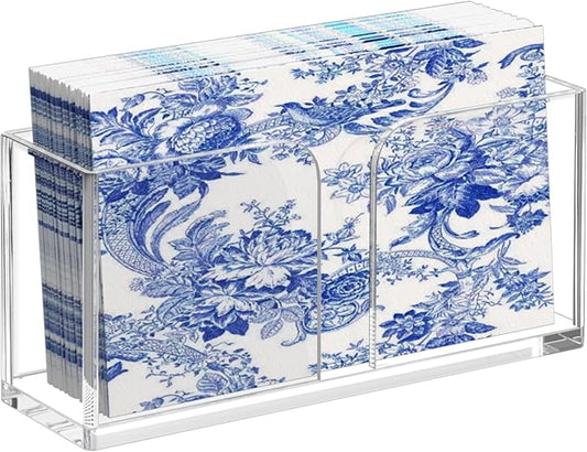 Transparent Acrylic Napkin Holder Clear Guest Paper Disposable Hand Towel Dispenser Tray Organizer For Table Home Kitchen Restaurant and Hotel Business