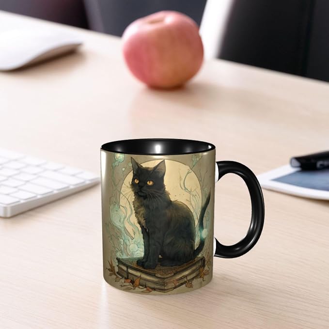FyLybois Cat Coffee Mug 11 Ounce Mugs Ceramic Tea Cup Drinking Water Cups | - Image 7