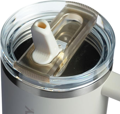 STANLEY Quencher ProTour Flipstraw Tumbler, 40 oz, Cream | Built-In Straw & - Image 2