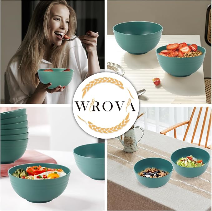 Wheat Straw Bowl Sets, Microwave and Dishwasher Safe Bowls, Kids Bowl suitable - Image 5
