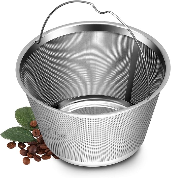 Reusable Stainless Steel Basket Coffee Filters, Fits Mr Coffee 4~5 Cup | 304 by RUOYING