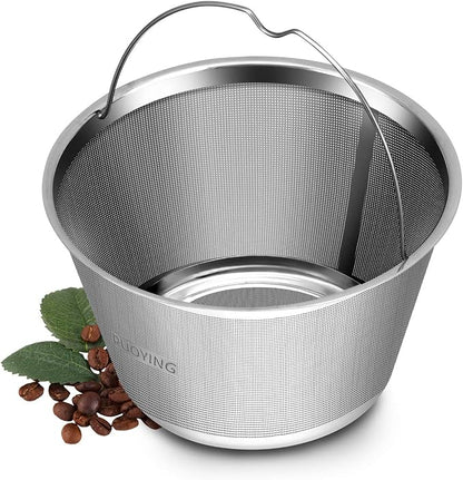 Reusable Stainless Steel Basket Coffee Filters, Fits Mr Coffee 4~5 Cup | 304 by RUOYING