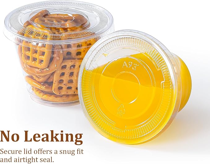 AOZITA [50 Sets, 9 oz Clear Plastic Cups - Image 3