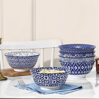 Selamica 7 inches Porcelain Cereal Bowl Set - Image 7
