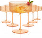 Ciaell 12 Pack Amber Plastic Martini Glasses by Ciaell