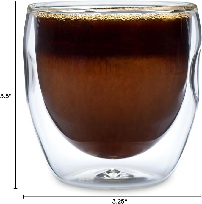 Moderna Artisan Series Double Wall 8 oz Beverage Glasses - Image 10