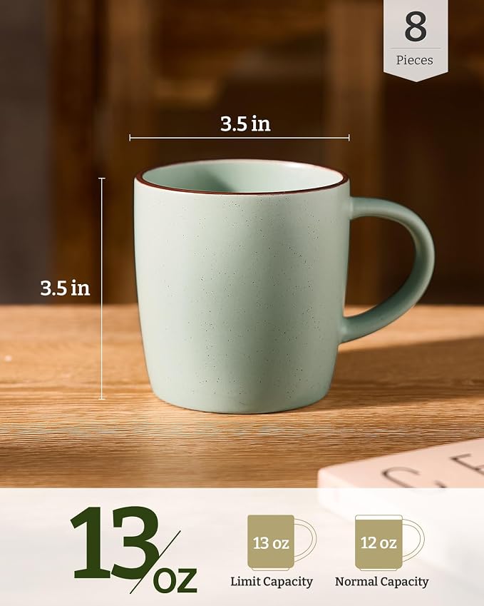 famiware Mercury Coffee Mugs 13 oz, Coffee Mugs Set of 8 - Image 5
