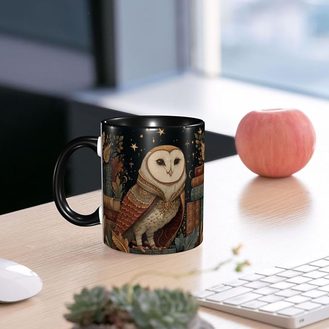 Yrebyou Owl Coffee Mug 11oz Ceramic Cup - Image 6