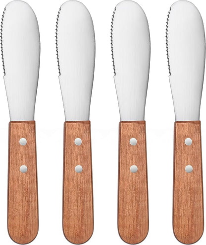 New Star Foodservice 43006 Wood Handle Butter Spreader by NewStarFoodservice