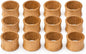 Mango Wood Napkin Rings Set of 12 by ALPHALivingHOME