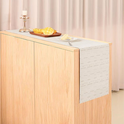 Table Runner 72 Inches Long, Vinyl Woven Heatproof Table Runners | Washable - Image 6