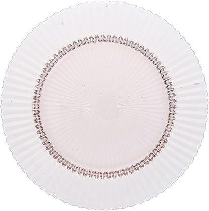Fortessa Archie Glass 12 Piece Dinnerware Set, Service for 4, Pink