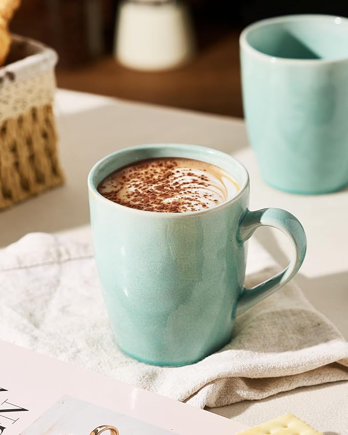 famiware Aurora Coffee Mugs, 14oz Mug Set of 4, Stoneware Mug, Cups - Image 6