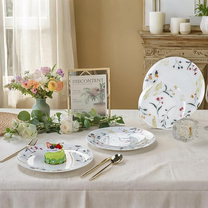 U-QE 20Pcs Wildflower Plastic Plates - Image 6
