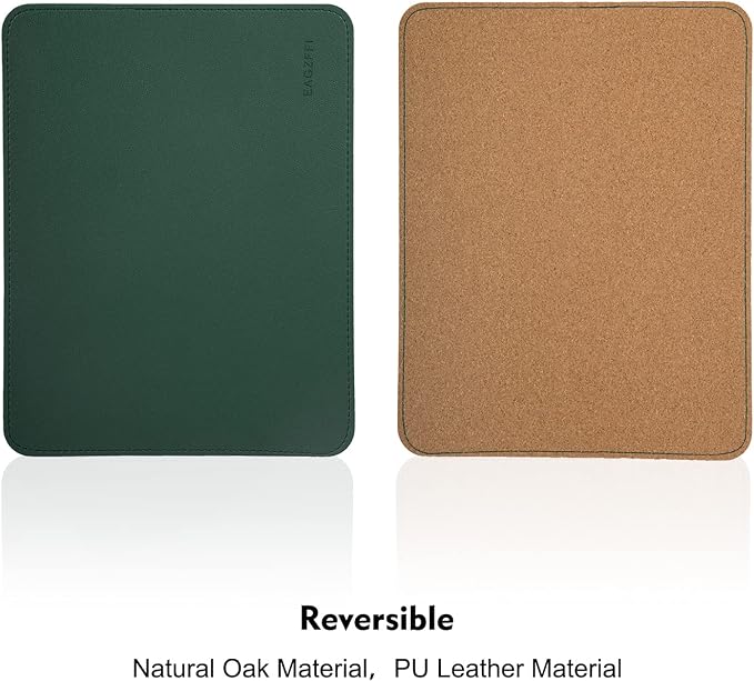 Double-Sided PU Leather & Cork Mouse Pad - Image 2