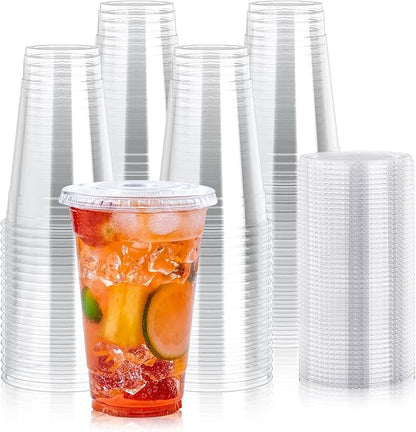 Lilymicky 20 oz Clear Plastic Cups by Lilymicky