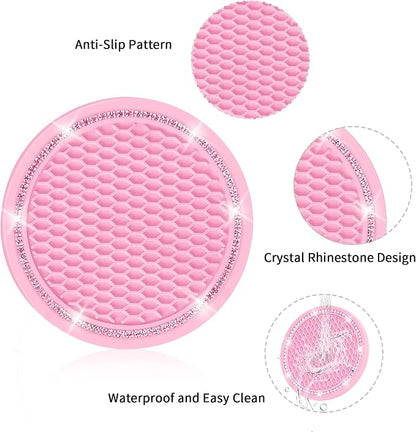Car Coasters, 4 Pack Universal Vehicle Bling Car Coaster, Rhinestone Coaster - Image 4