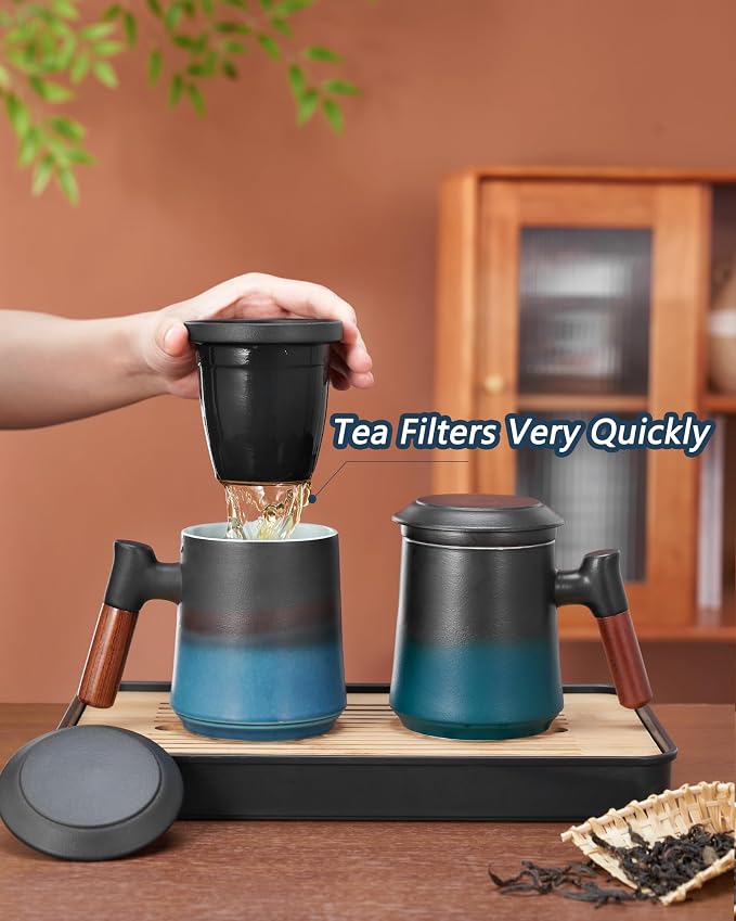 ZENS Tea Cup with Infuser and Lid - Image 6