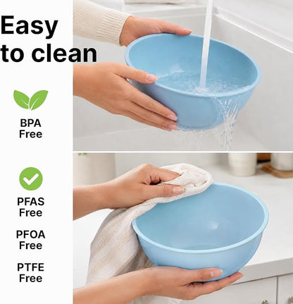 Zulay Kitchen 12 Piece Plastic Mixing Bowls - Image 7