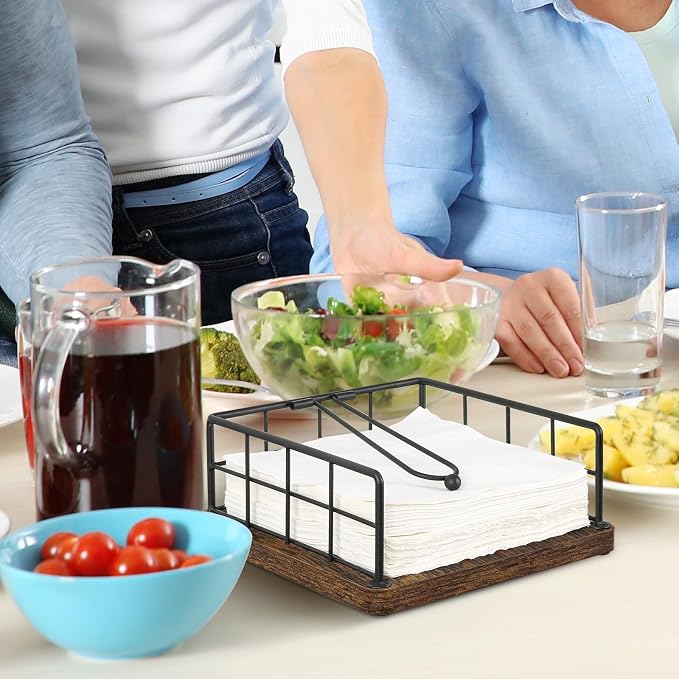 YINMIT Napkin Holder for Table, Farmhouse Napkin Holders - Image 4