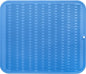 Silicone Dish Drying Mat for Multiple Usage,Easy clean,Eco-friendly,Heat-resistant Silicone Mat for Kitchen Counter or Sink,Refrigerator or Drawer Liner Lichen BlueL 2XL 24 inches x 18 inches