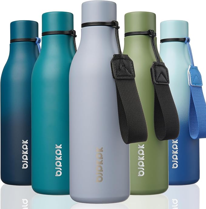 BJPKPK 18oz Insulated Water Bottle, Stainless Steel Bottle by BJPKPK