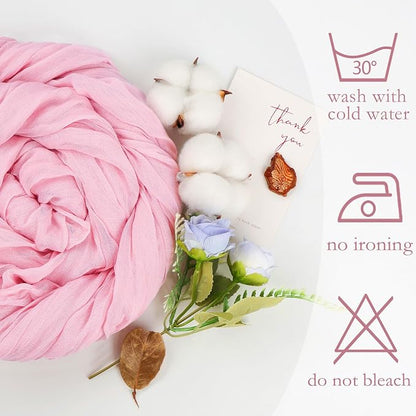 6 Pack Pink Cheesecloth Table Runner 35 x 120 Inch | Boho Gauze Cheese Cloth - Image 5