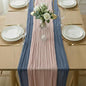 Cheesecloth Table Runner 2 Pack Dusty Pink and Dusty Blue, Boho Gauze Table by Avolander