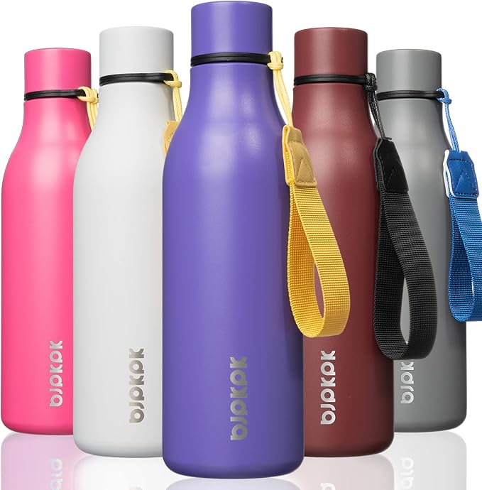 BJPKPK 18oz Insulated Water Bottle, Stainless Steel Bottle by BJPKPK