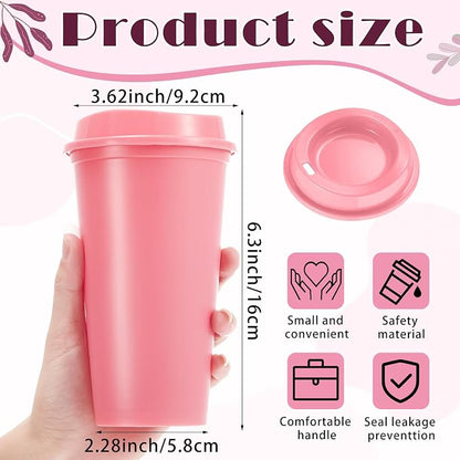 FillTouch 12 Pcs 16 oz Reusable Coffee Cups - Image 2