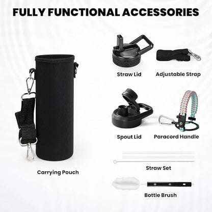 RAYMYLO Insulated Water Bottle 24 oz, Triple Wall Vacuum Stainless Steel | - Image 5