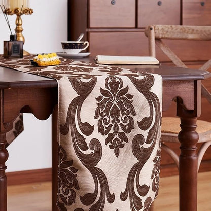 NAPEARL Elegant Luxury Damask Table Runner - Image 8
