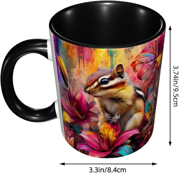 Squirrel Coffee Mug 11 Ounce Mugs Ceramic Tea Cup Drinking Water Cups | Novelty - Image 3