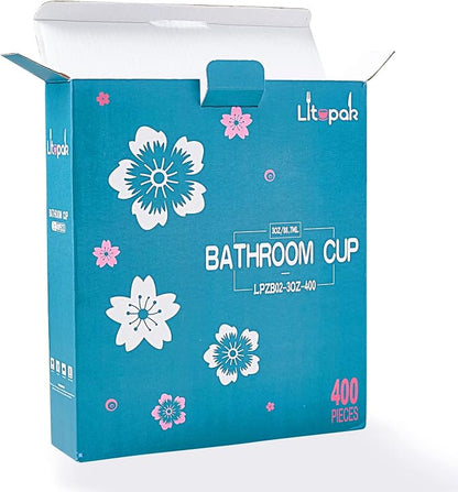 LITOPAK 400 Pack 3 oz Paper Cups, Small Paper bathroom cups 3 ounce | - Image 7